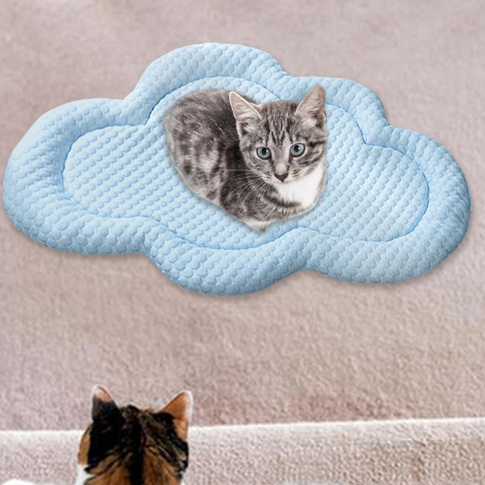 Tapete de enfriamiento para perro, tapete fresco en forma de nube para gatos, suministros para mascotas de y verano para perros pequeños y medianos, tapete portátil para dormir para casa | gatos, suministros para mascotas de y verano para perros pequeños