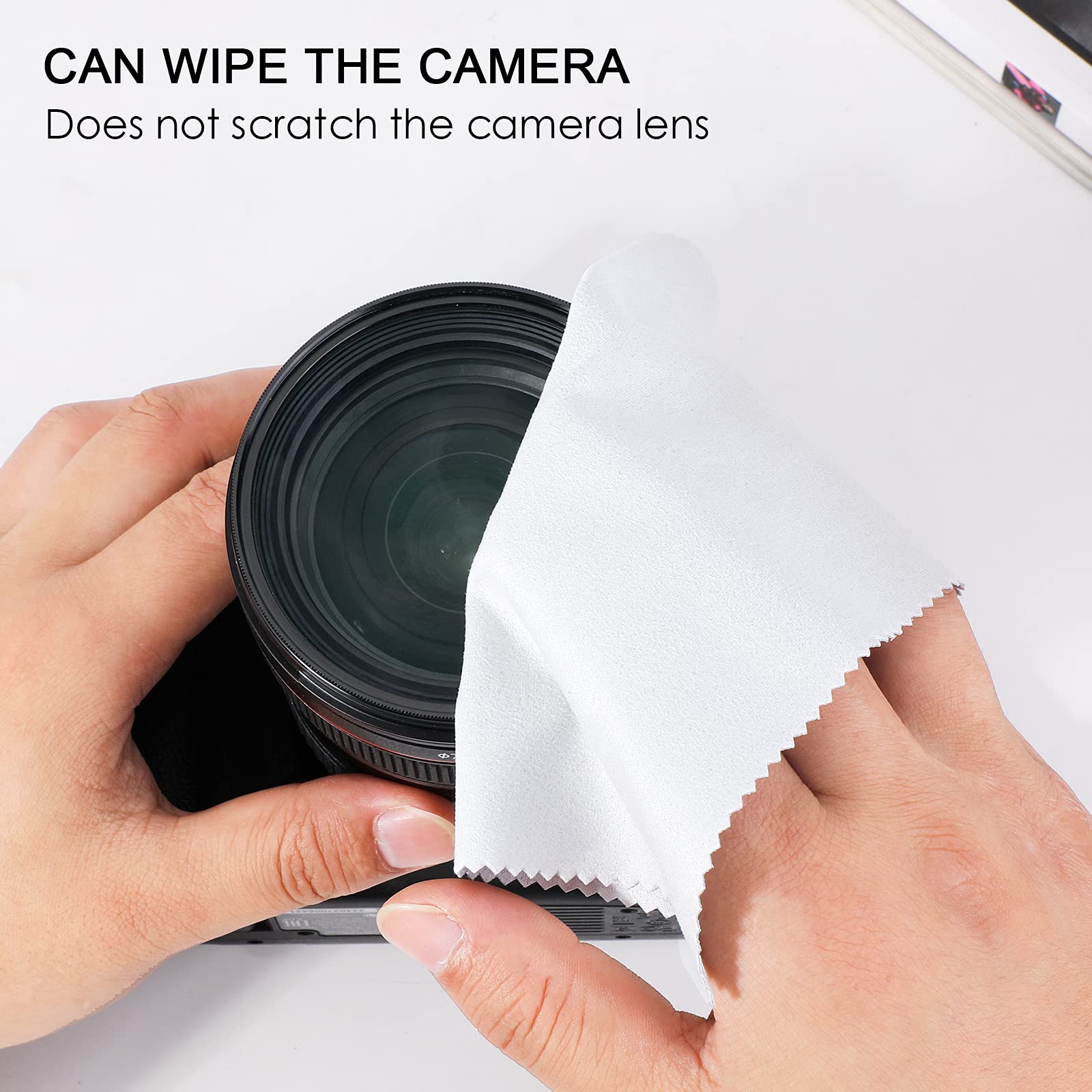 Glasvezelreiniging, bril doekjes anti-statische pluisvrij stofvrije papieren microfiber lensreiniging herbruikbaar schermreiniger veilig voor cameralenzen andere delicate oppervlakken