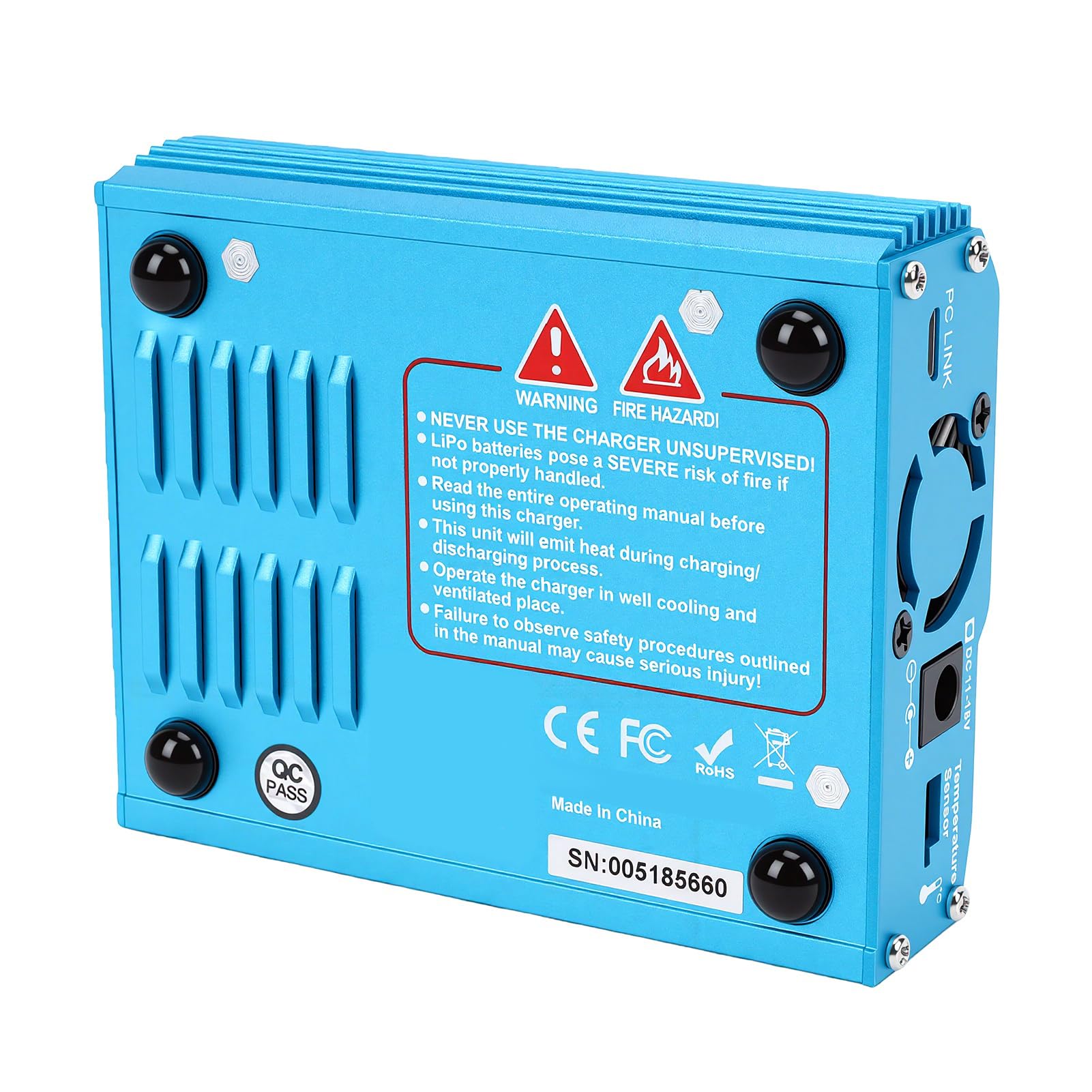 Karlak Caricabatterie Professionale per Bilancia Scaricatore Potente per Batterie LiPo LiHV LiFe LiIon Dimensioni Compatte 1 unità