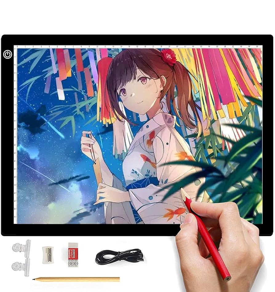 トレース台 日本製】 トレース台 トレビュアー B3 ホワイト 薄型 7段階調光