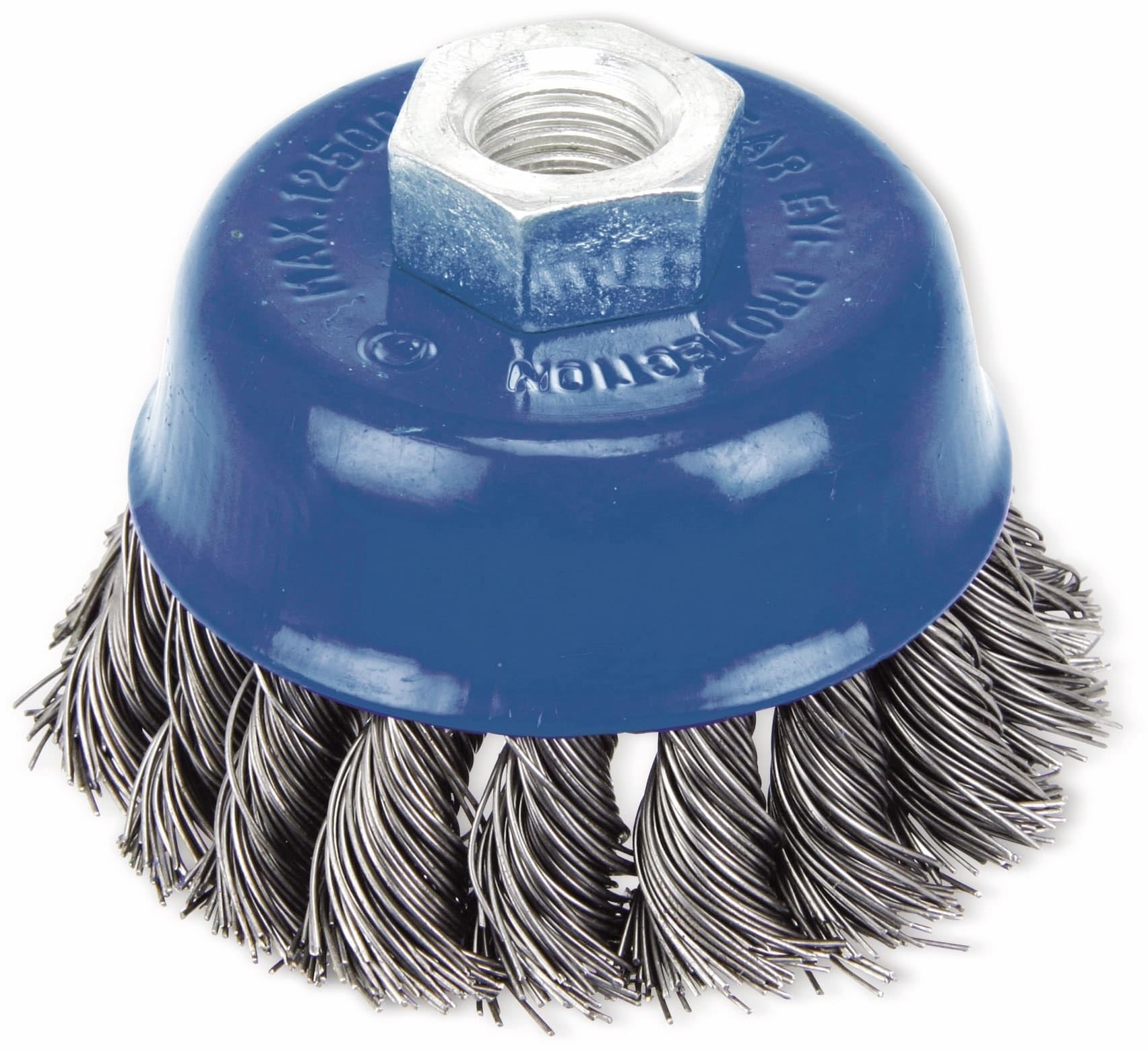 Zopf-Topfbürste Für Metallarbeiten - Robustes Schrubben Ohne Stützring, M14 Gewinde, 90mm