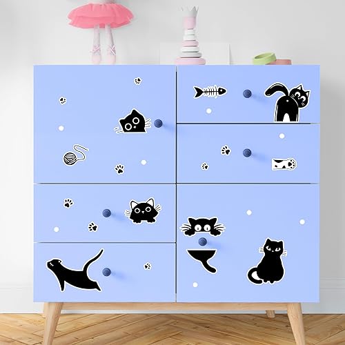 Miniatura 5 de Calcomanías luminosas que brillan en la oscuridad para interruptor de gato, interruptor de luz de habitación, calcomanías luminosas para niños,