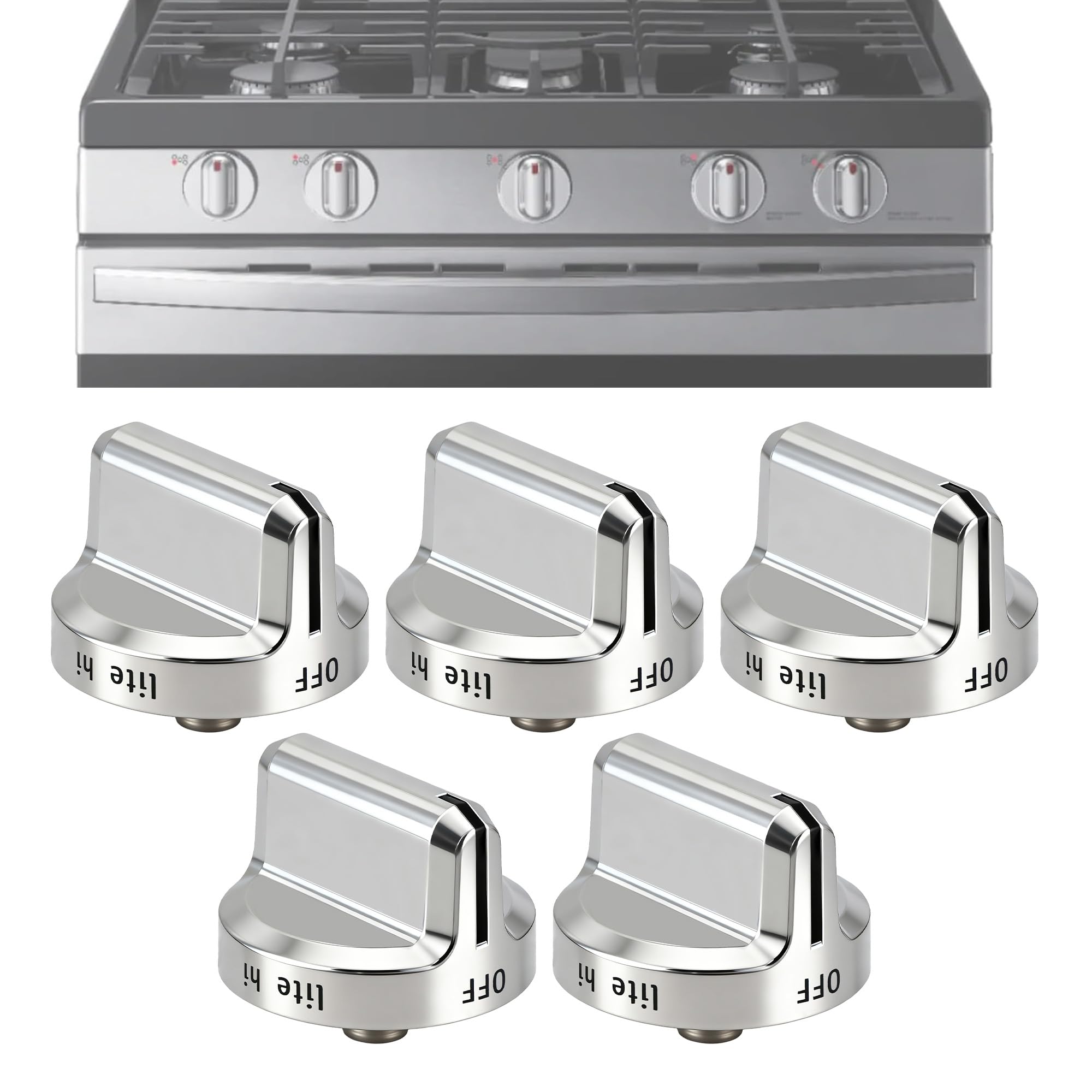 5304502763 Stove Knobs Replacement,Compatible with Frigidaire Gas Range Stove Oven,for Frigidaire gas stove knobs Replaces PS11724147 AP5984069