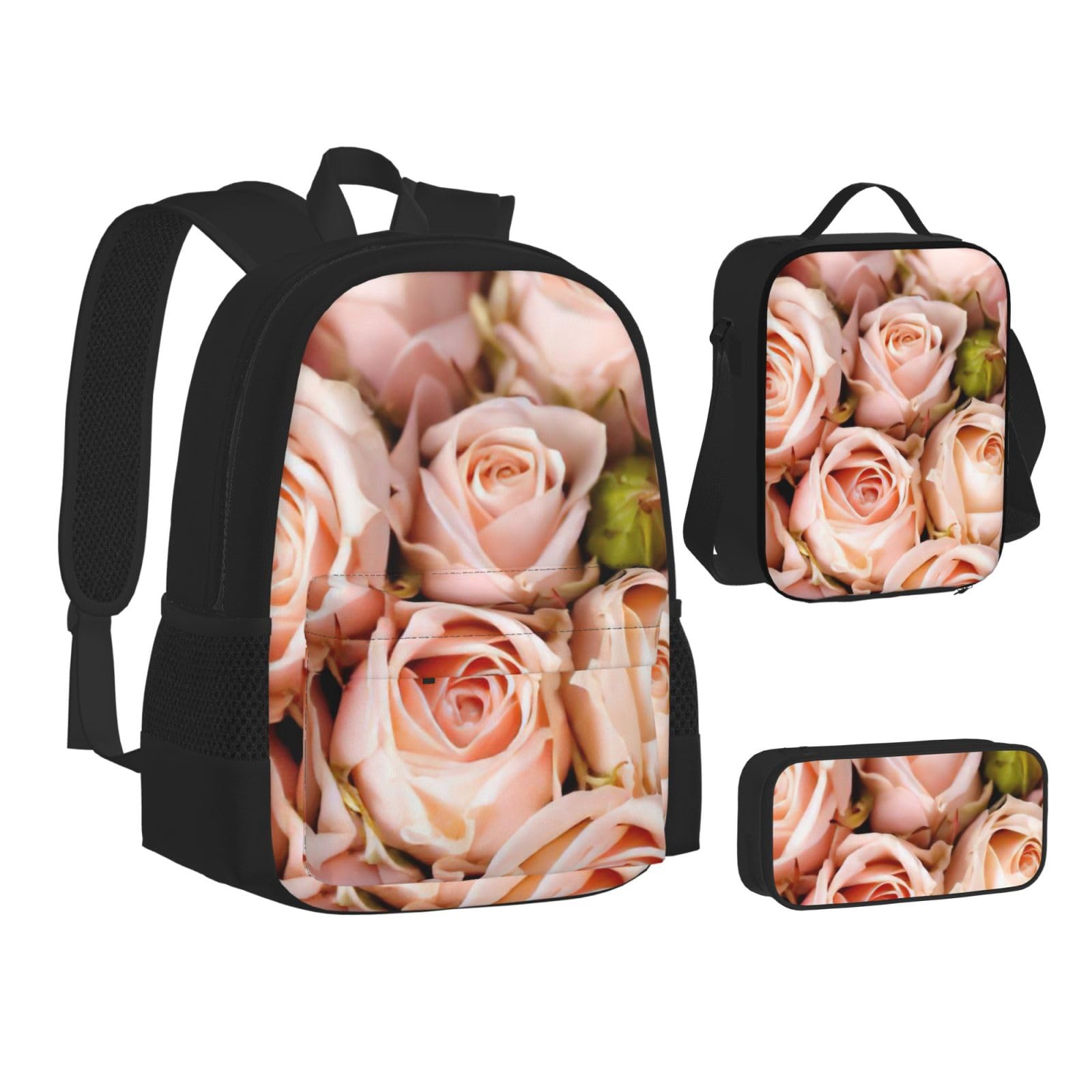 Zaino, borsa portapranzo, astuccio, set da 3 pezzi, per lavoro e