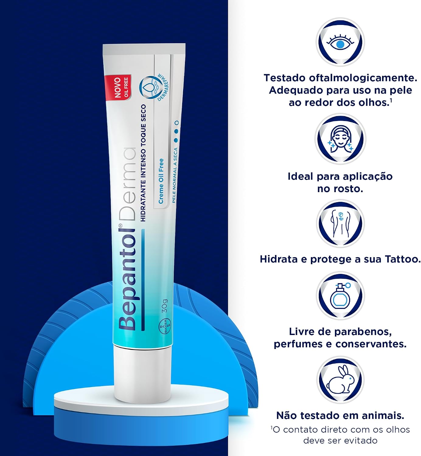 Bepantol Derma Toque Seco 30g, Hidratante Facial Pele Oleosa Bepantol Derma Toque Seco 30g, Hidratante Facial Pele Oleosa