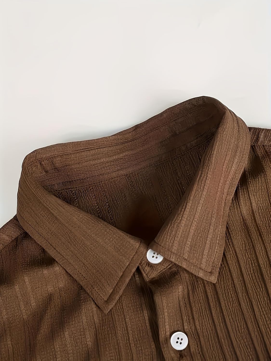 Men's Tropical Vacation Short Sleeve Button Down Shirt and Shorts Matching Set Summer Beach Casual Wear - Image 3