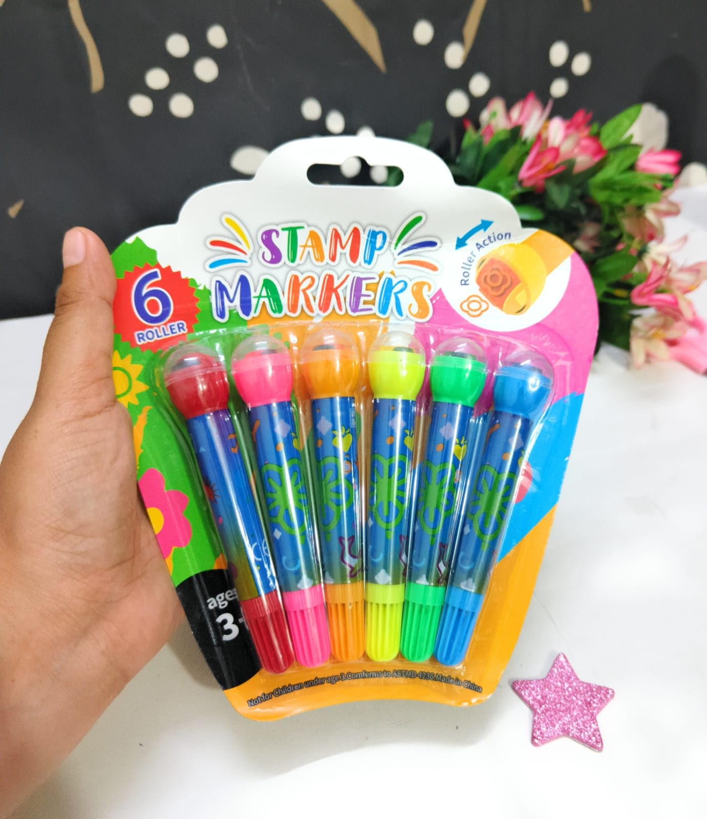 Clickety Clack Funky In Roller Stamper Marker Pen Desertcart