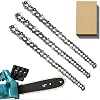 3 Pack Chainsaw Chain for 12 Inch 30cm Bar, 38 LP 45 Drive Links .043 Gauge, Replacement Chain fits for Ryobi OCS1830, Bosch AKE 30 Li, Makita, Dewalt and More and Other Chainsaws