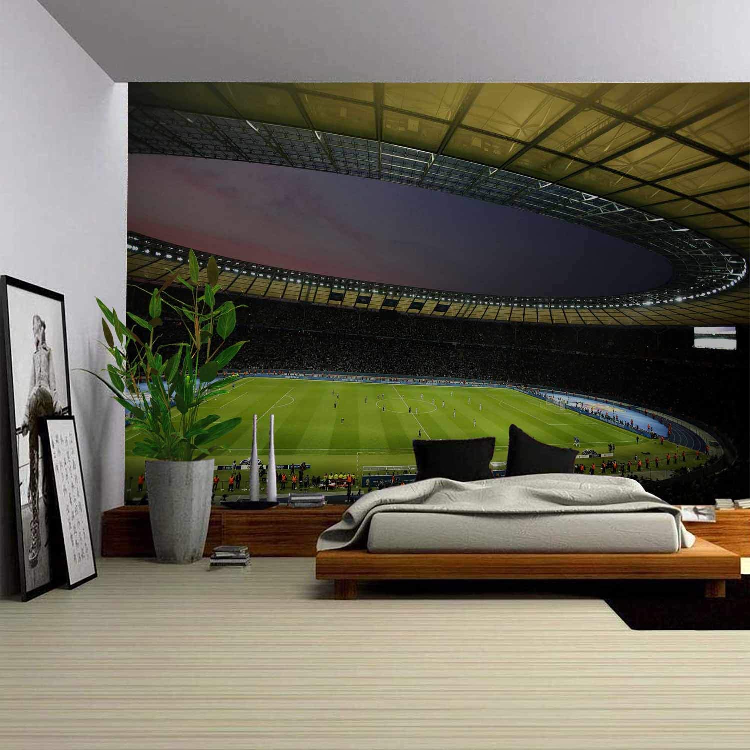 Annery Mural de pared 3D de viaje, paisaje natural, diseño floral, multicolor, para dormitorio de niñas, 55 x 84 pulgadas