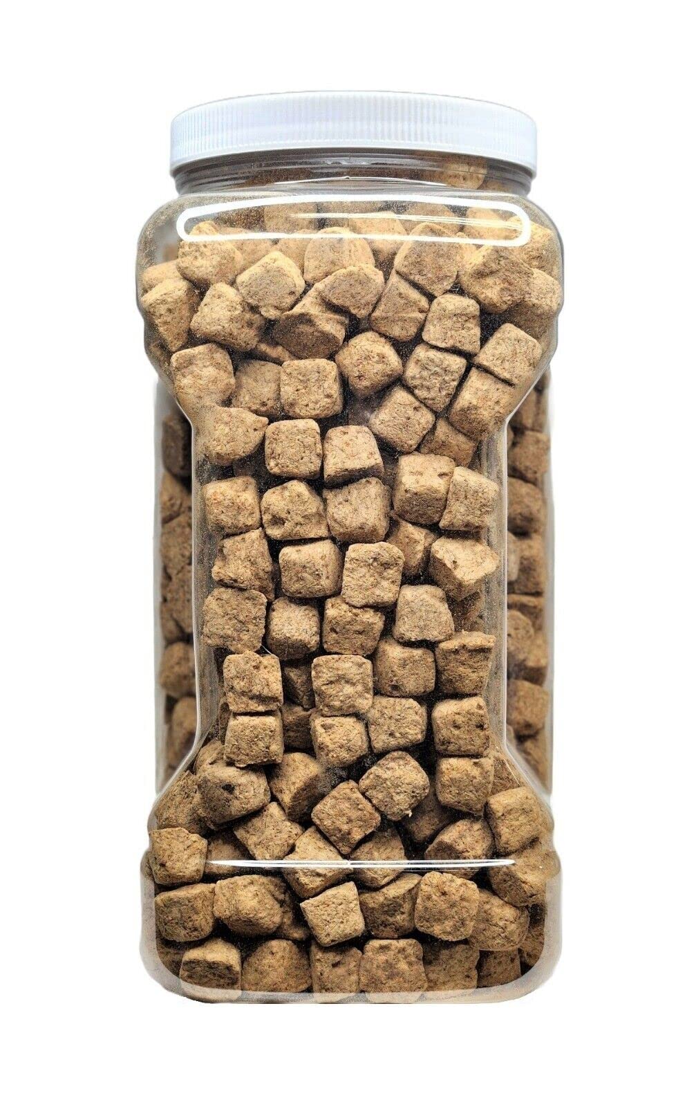 Aquatic Foods Inc. Brine Shrimp Cubes-Freeze Dried Floating Brine Cubes for All Tropical Fish, Marine Fish, Discus, Cichlids, Koi & Pond Fish, Turtles…1oz Small Jar