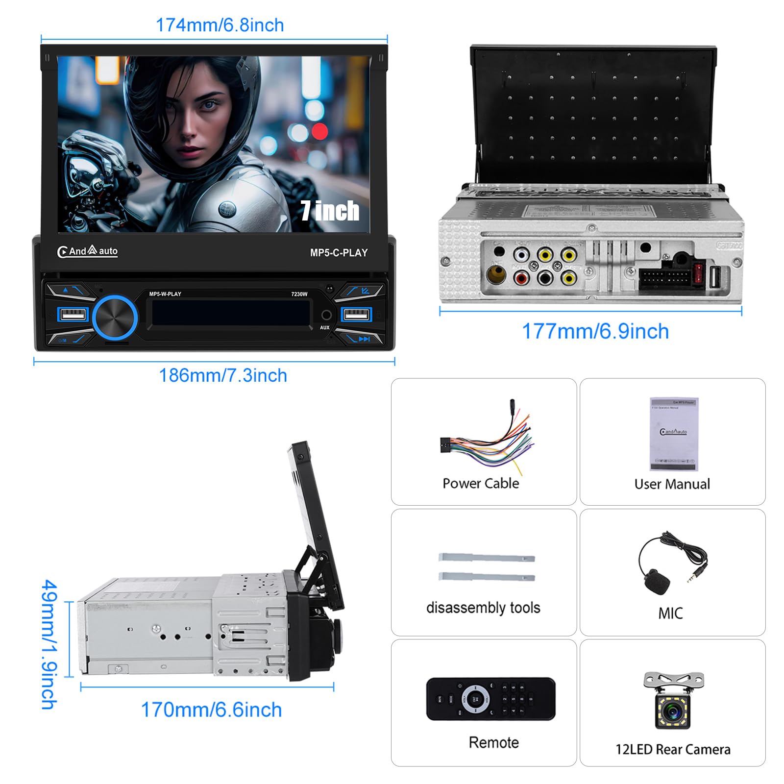 CAMECHO Stereo Screen 7 Pollici Wireless - Dettaglio
