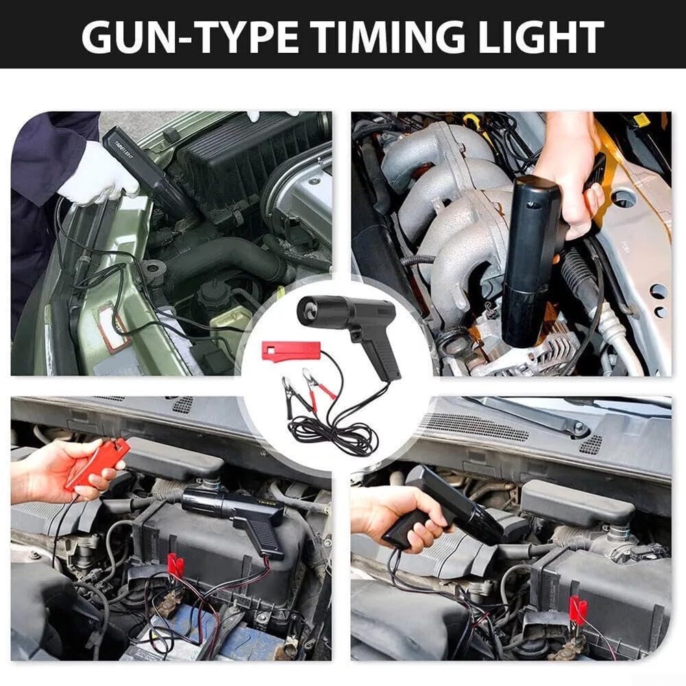 Motore digitale per auto e moto, per accensione e temporizzazione, 12 V, con clip a induzione rapida e cavi isolati in gomma