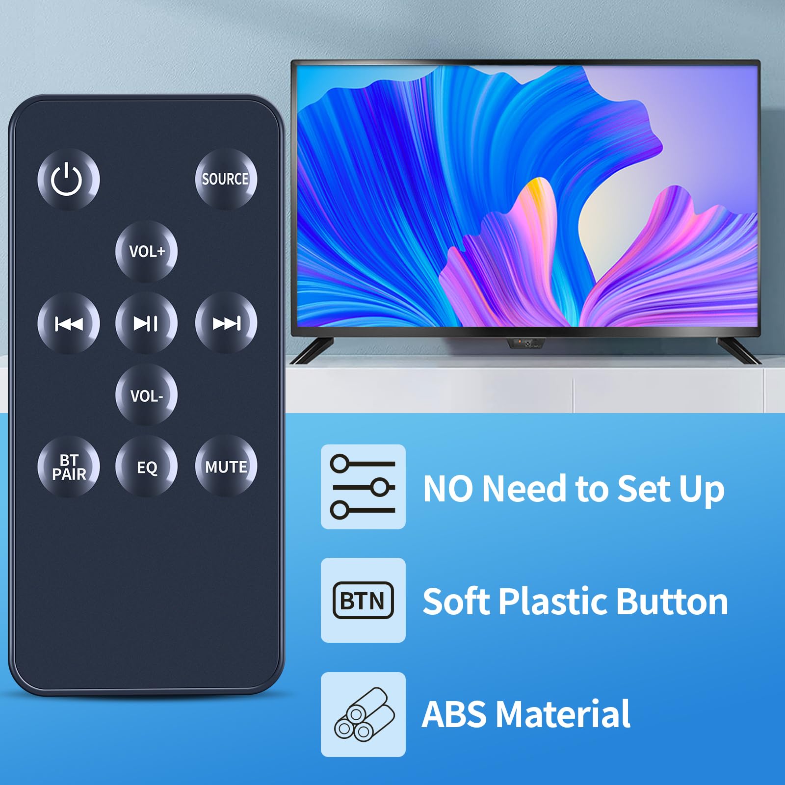 New Remote Control for Logik L32SWLB14 Soundbar System Speaker Remote Controller - Image 3