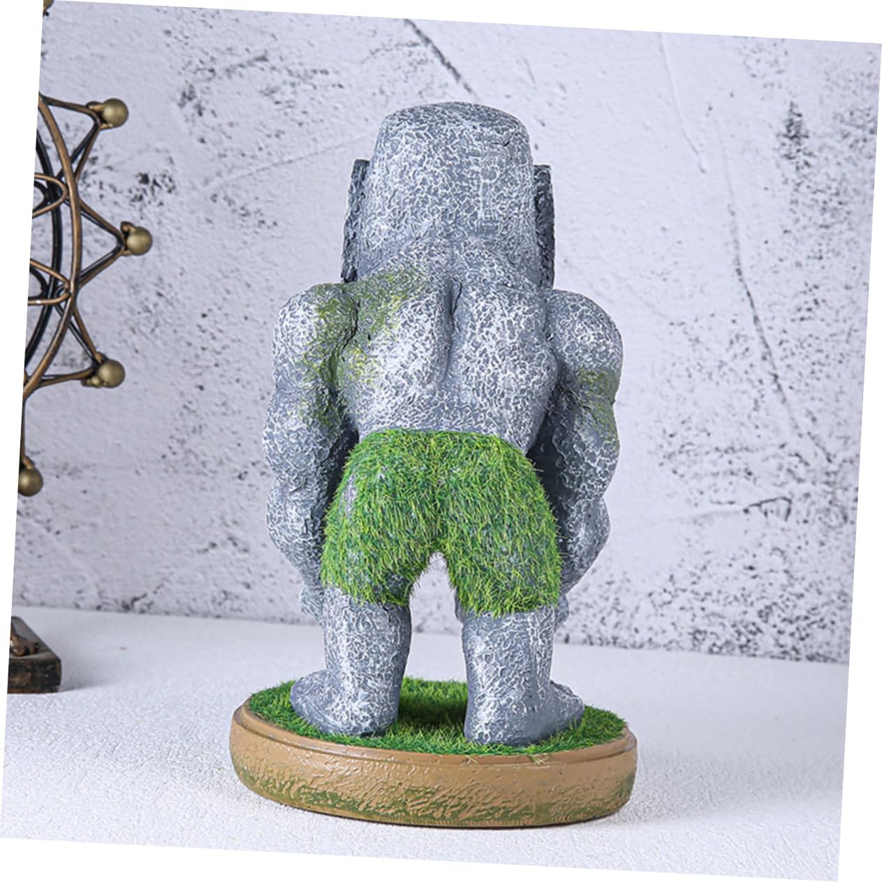 jojofuny Supporto Per Controller Di Gioco in Resina a Forma Di Statua Moai, Organizer Decorativo Da Tavolo Per Appassionati Di Gaming, Supporto Resistente e Originale Per Maniglie Di Gioco