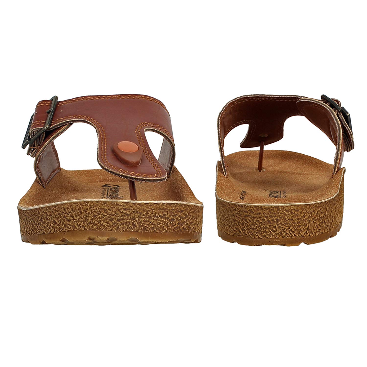 AEROWALK Stylish T-Shape Fashion Sandal/Slipper for Men | Comfortable | Lightweight | Anti Skid | Casual Office Footwear (KC12_TAN_11_NT) 3