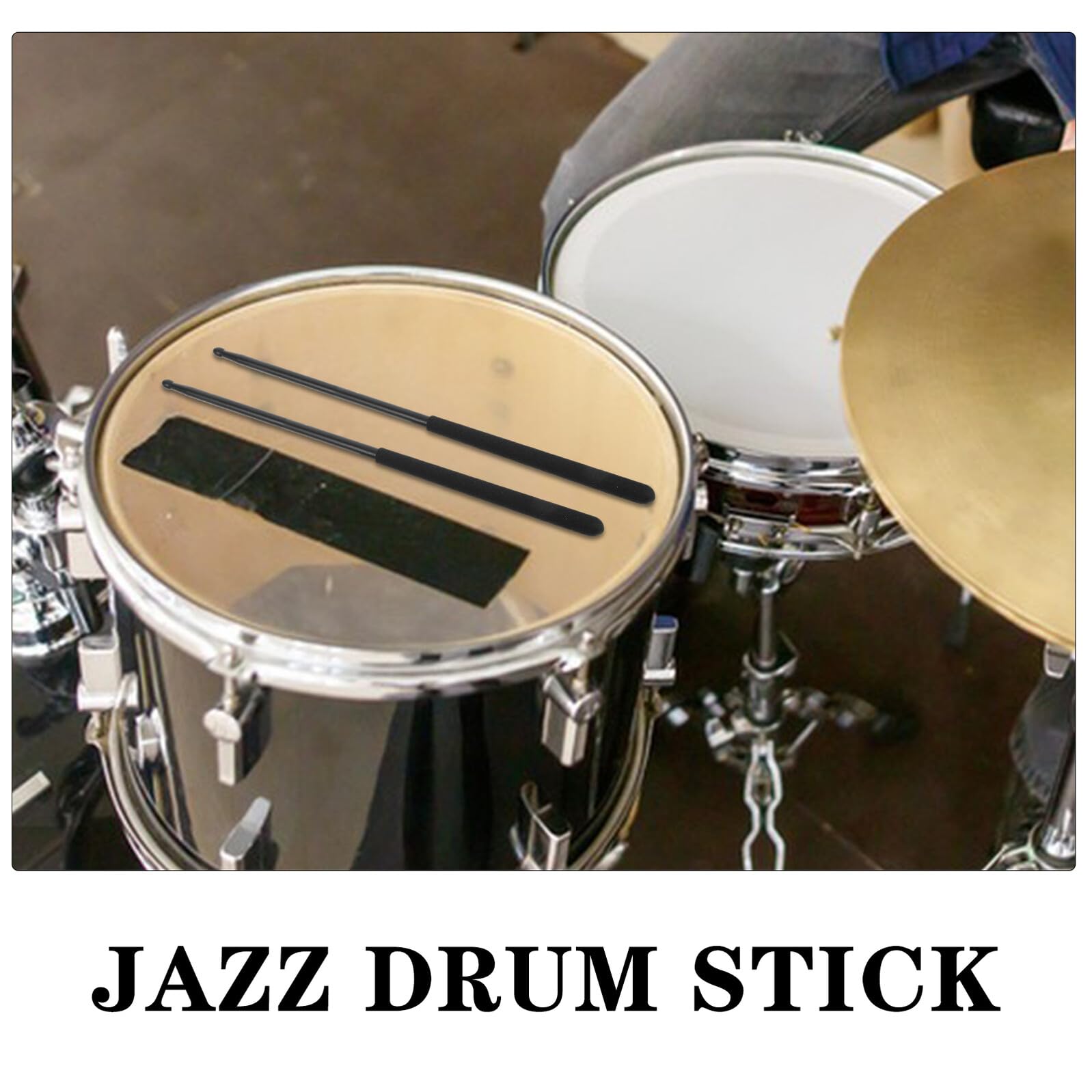 Baquetas Negro para Batería Jazz de Aleación de Aluminio 5a
