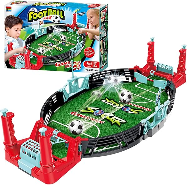 Mini Gioco di Calcio per Bambini CHUNLINLAODA-Regalo Giocattolo di Calcio da Tavolo da Festa a 2 Giocatori per Bambini Adulti Favorire Amicizia E Relazione Padre-Fils - 1