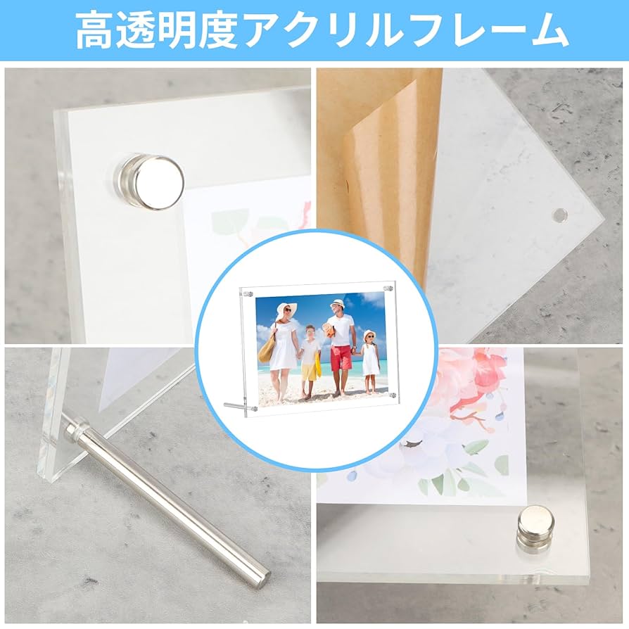Amazon.co.jp: AOBOPLE アクリルフォトフレーム 写真フレーム A4