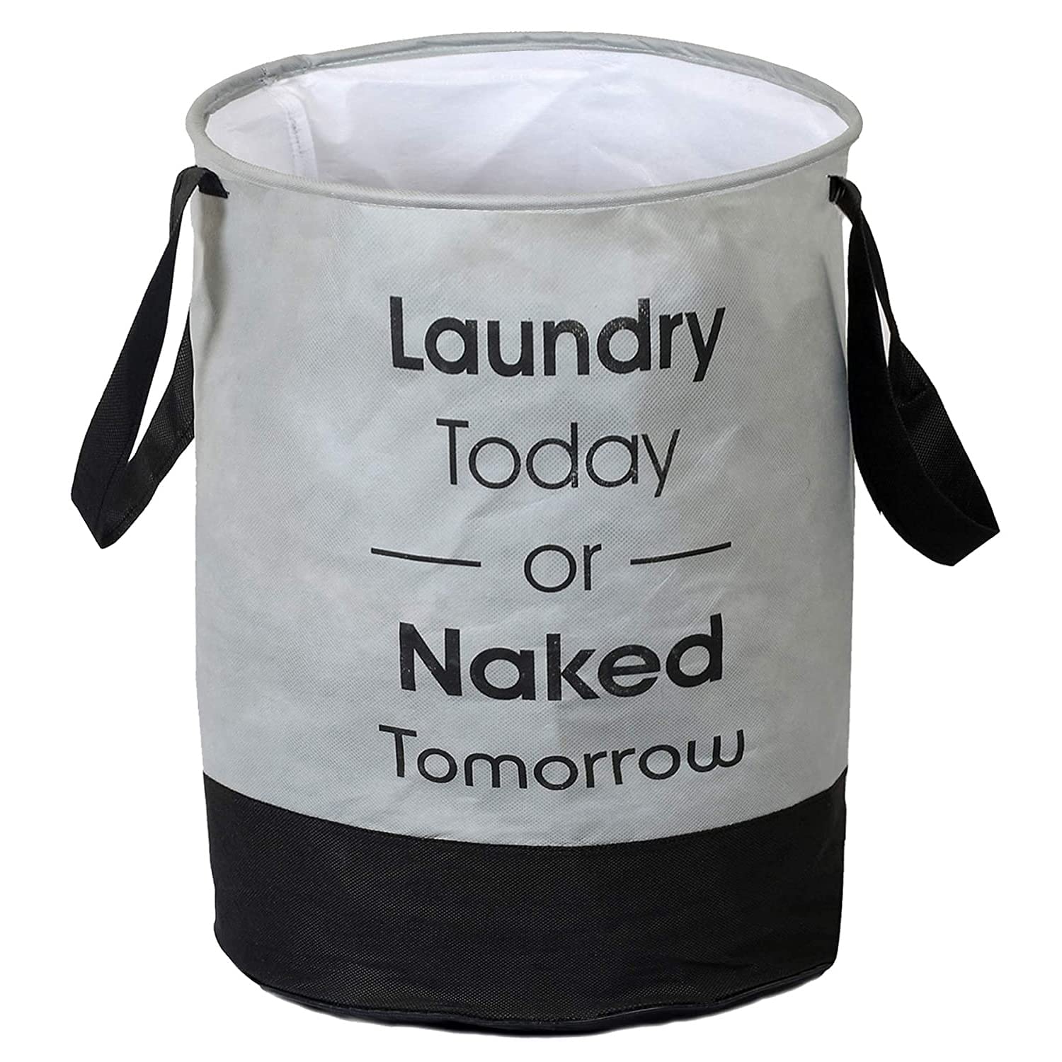 Weavers Villa Polyester Blend Laundry Bag 45 L Durable And Collapsible Laundry Storage Bag With Handles Clothes & Toys Storage Foldable Laundry Basket (Grey Print) (Grey Print), 36 centimeters (B0C2Q8ZW66) Amazon Price History, Amazon Price Tracker