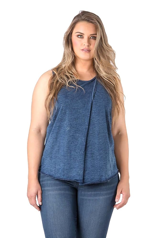 Standards & Practices Plus Size Modern Women's Blue Medium