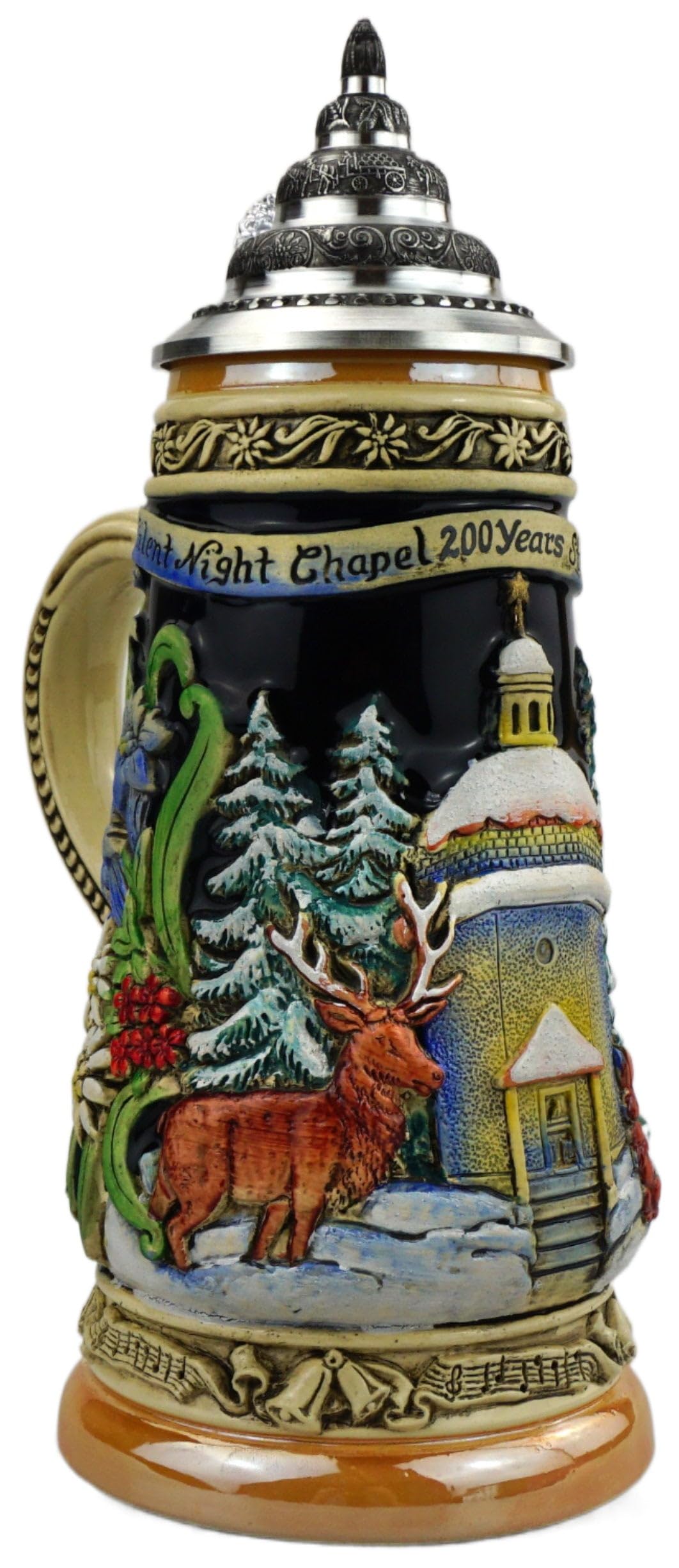 KING Werk - 100 Anniversary Silent Night Chapel, Cobalt - Beer Stein