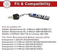 Vista 2 de AlveyTech Llave para Golden Technologies Companion I & II (1ª generación anterior a 2013), Buzzaround XL & Lite, LiteRider y Liteway