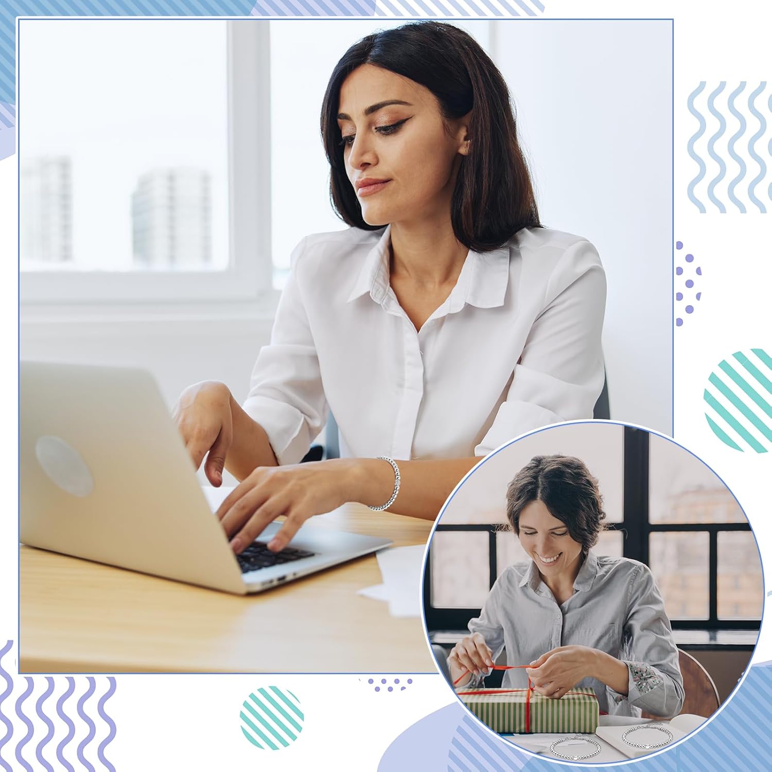 20 Pcs Inspirational Gifts for Women Bracelet Bulk Appreciation Gifts for Girls Charm Bracelets Employee Motivational Bracelets for Coworkers Friends(Sometimes You Forget You're Awesome) - Image 7