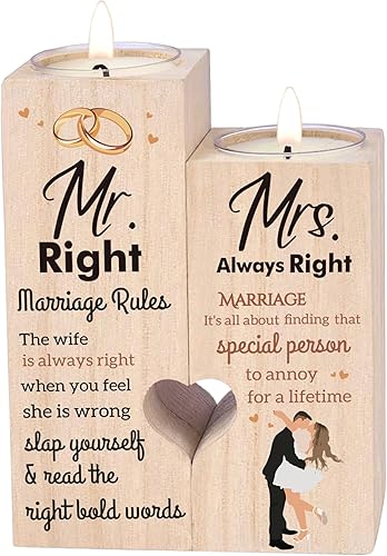 -Candelabro - Regalos de boda para parejas 2023, regalos de boda personalizados para la pareja, regalos de compromiso para parejas-Candelabro