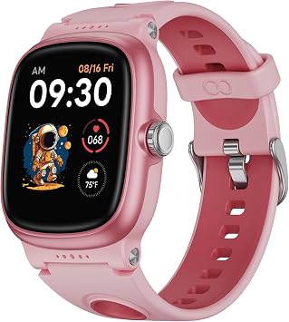 Smart Watch for Kids with Heart Rate Sleep Monitor, Games/Alarm/IP68 Waterproof Smart Watch for Boys Girls, Step Calorie Pedometer Activity Tracker, Kids Fitness Watch Birthday Gifts for Aged 4-16