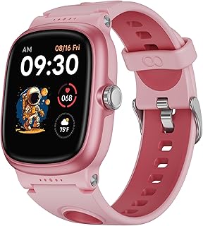 Smart Watch for Kids with Heart Rate Sleep Monitor, Games/Alarm/IP68 Waterproof Smart Watch for Boys Girls, Step Calorie Pedometer Activity Tracker, Kids Fitness Watch Birthday Gifts for Aged 4-16