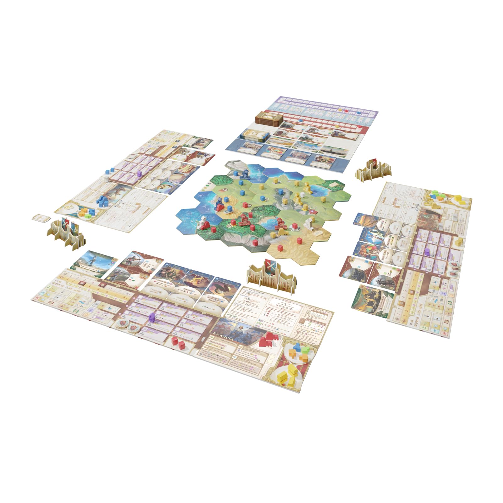 Devir - Epochs: El Camino de Las Culturas, Juego de Mesa de Estrategia y Civilizaciones, Construcción de Imperios, Exploración, Comercio y Guerra, para 2-4 Jugadores | Versión Española