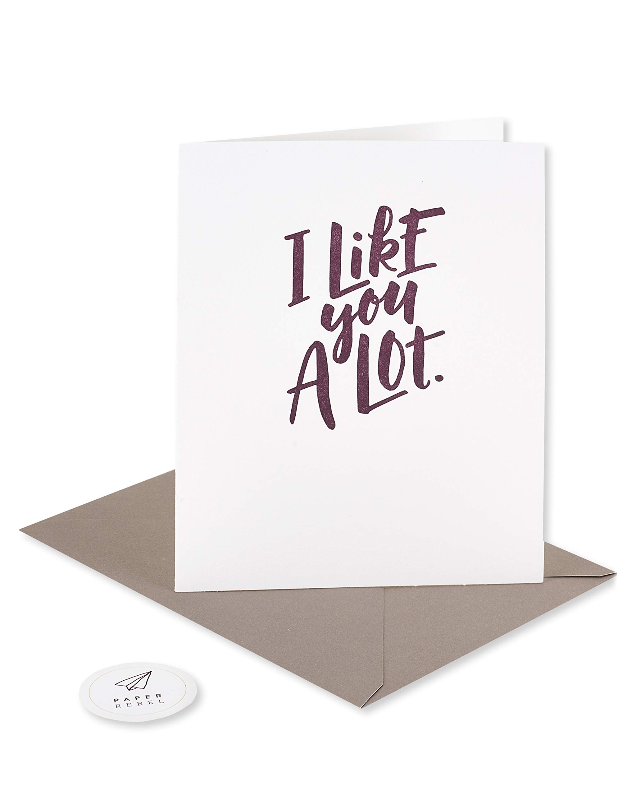 Funny Romantic Card for Him (I Like You A Lot)