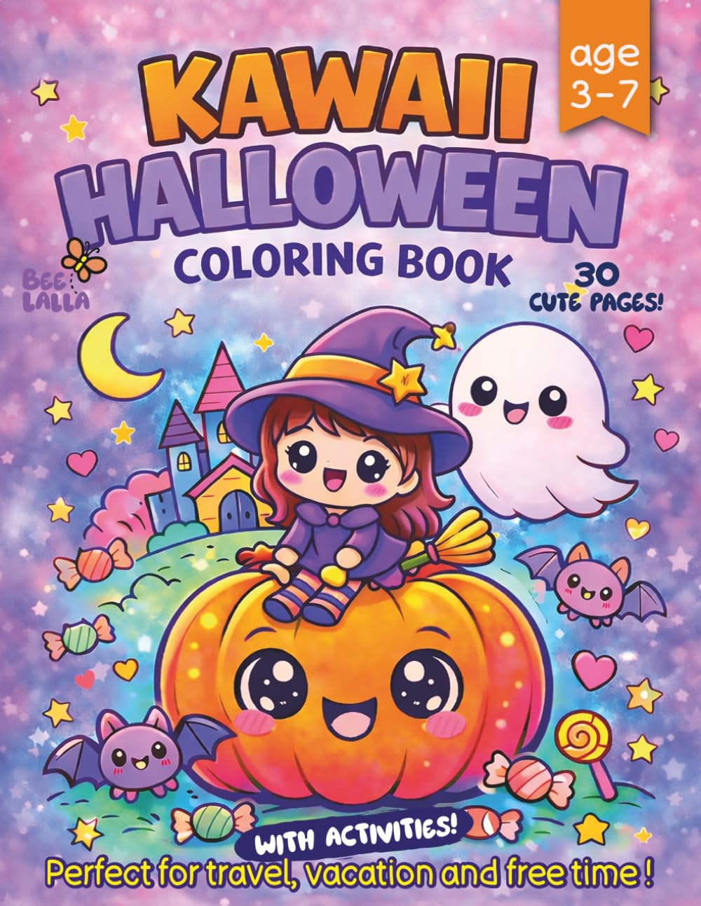 KAWAII HALLOWEEN COLORING BOOK: COLORING BOOK (KAWAII COLORING BOOK)