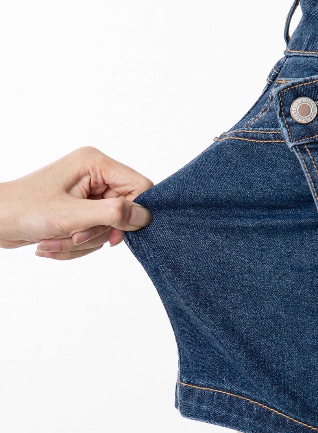 Sidefeel Skorts for Woman High Waisted Jean Skort Wrap Stretchy Asymmetrical Skorts - Image 7