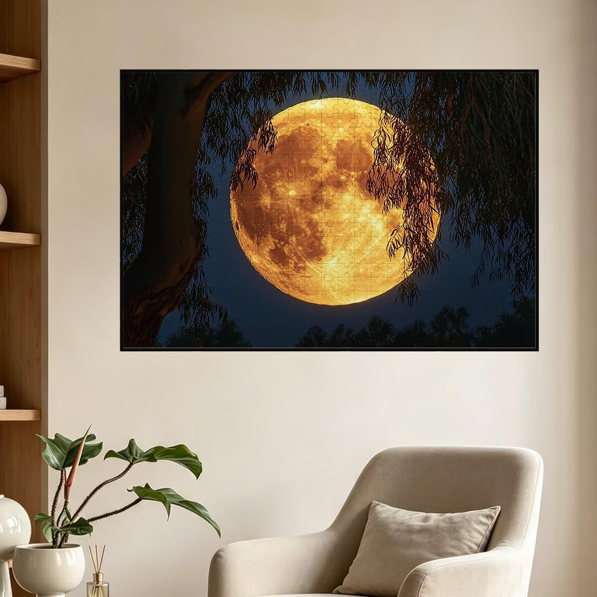 Puzzle 4000 Pezzi Luna, Puzzle Albero, Puzzles in Legno, 141x87cm -1442