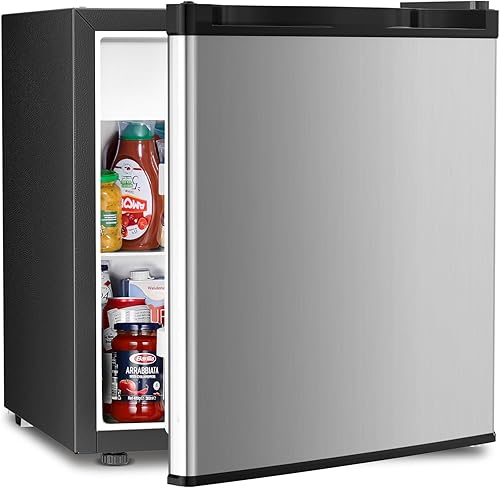 Miniatura 12 de Antarctic Star Refrigerador compacto de 2.6 pies cúbicos con congelador, mini refrigerador de una sola puerta con termostato ajustable, estantes de