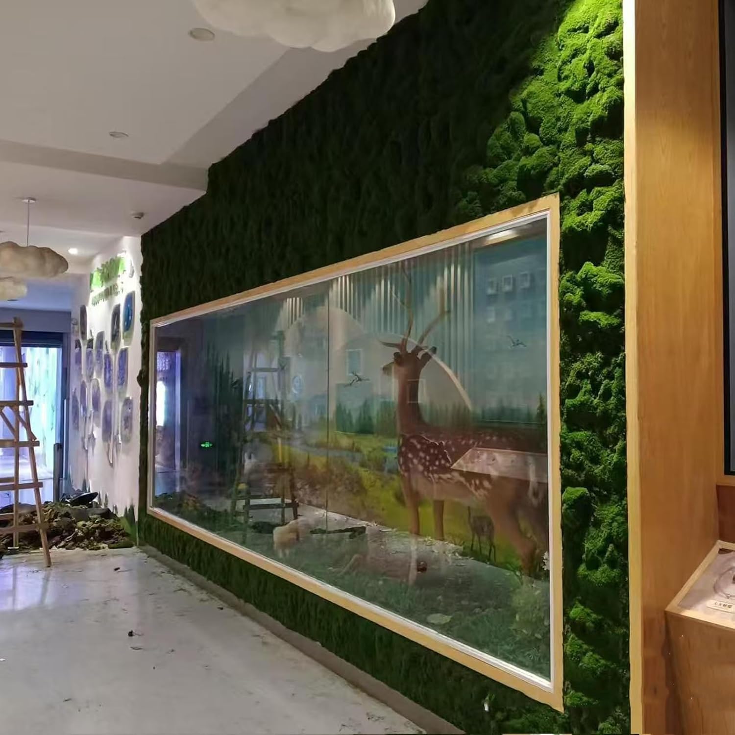 Fake Green Moss for Crafts Ecorative Artificial Decorative Artificial Indoor DIY Decorating Accessories Outdoor Plants Indoor Crafts Model Making,