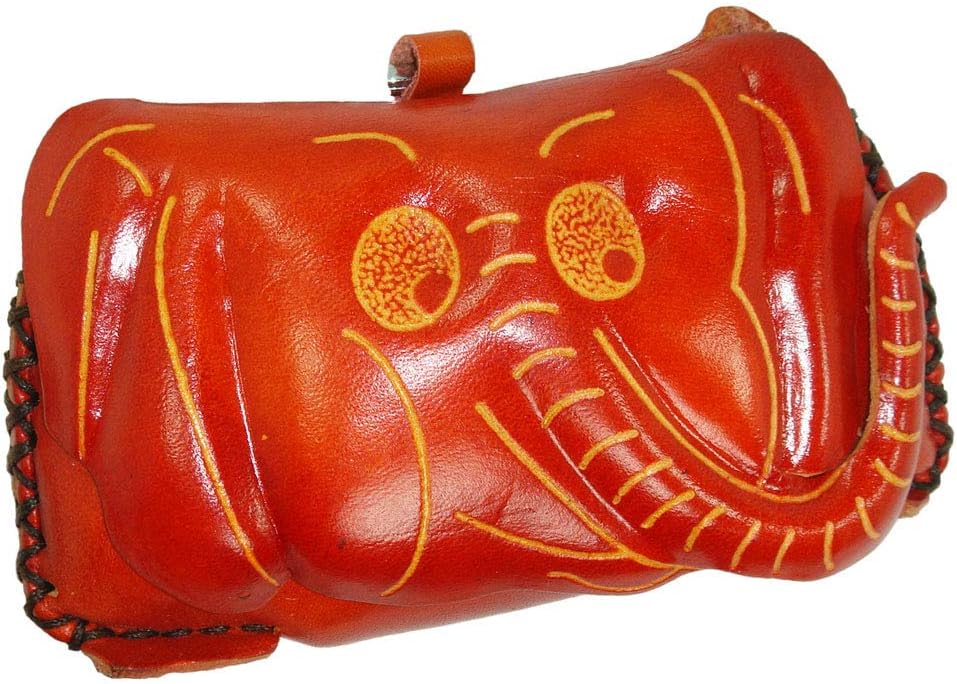 leather elephant purse