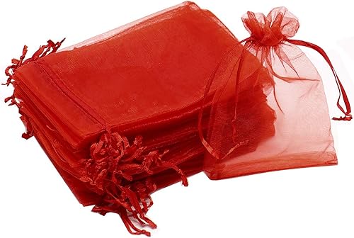 Miniatura 249 de Dealglad 100pcs Drawstring Organza bolsas de joyería caramelo para fiestas, casamientos, regalos Negro