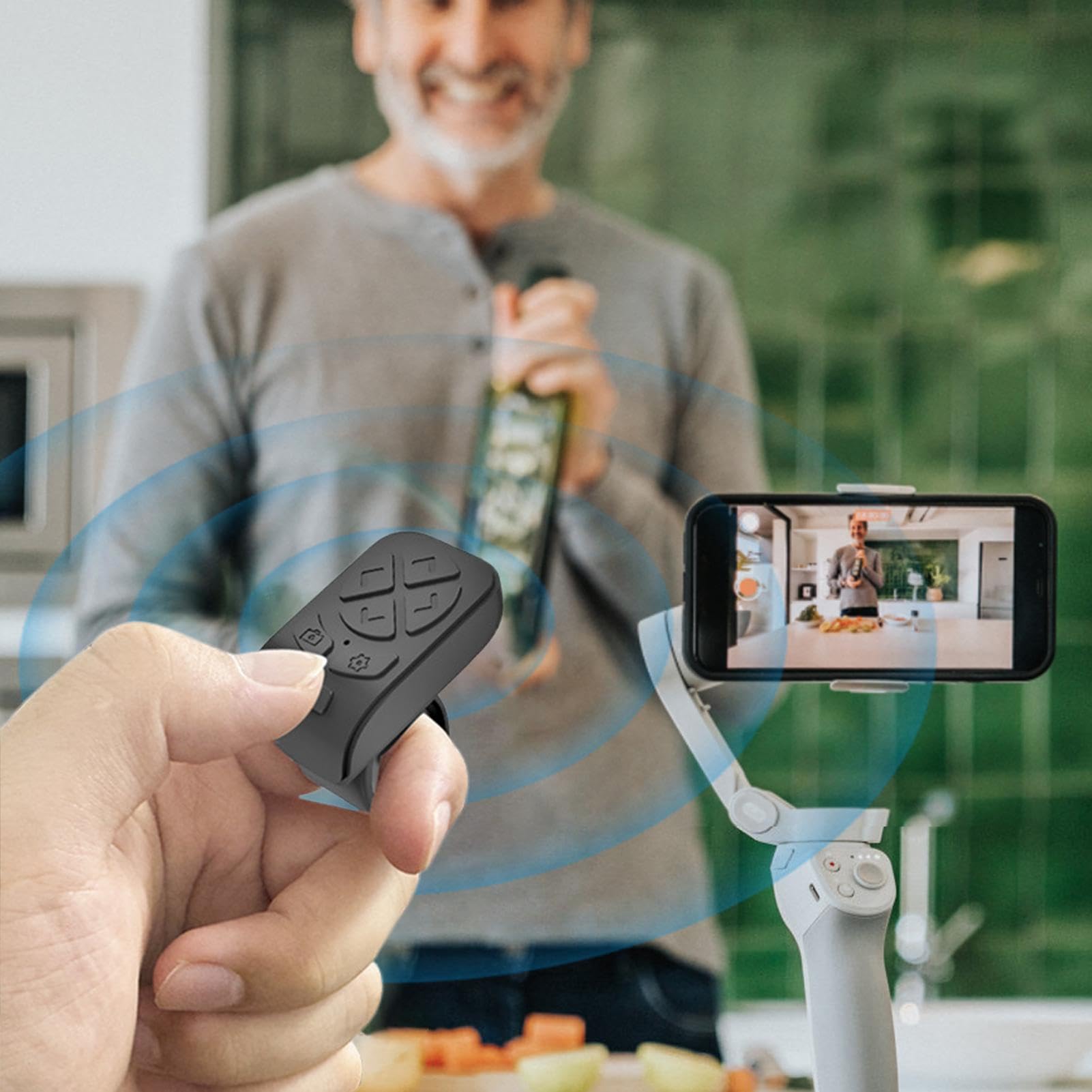 Bezprzewodowy pierścień przewijania, pierścień przewijania stron, zdalny pierścień do przewijania aparatu, przycisk przewijania selfie | migawka aparatu, przycisk selfie,