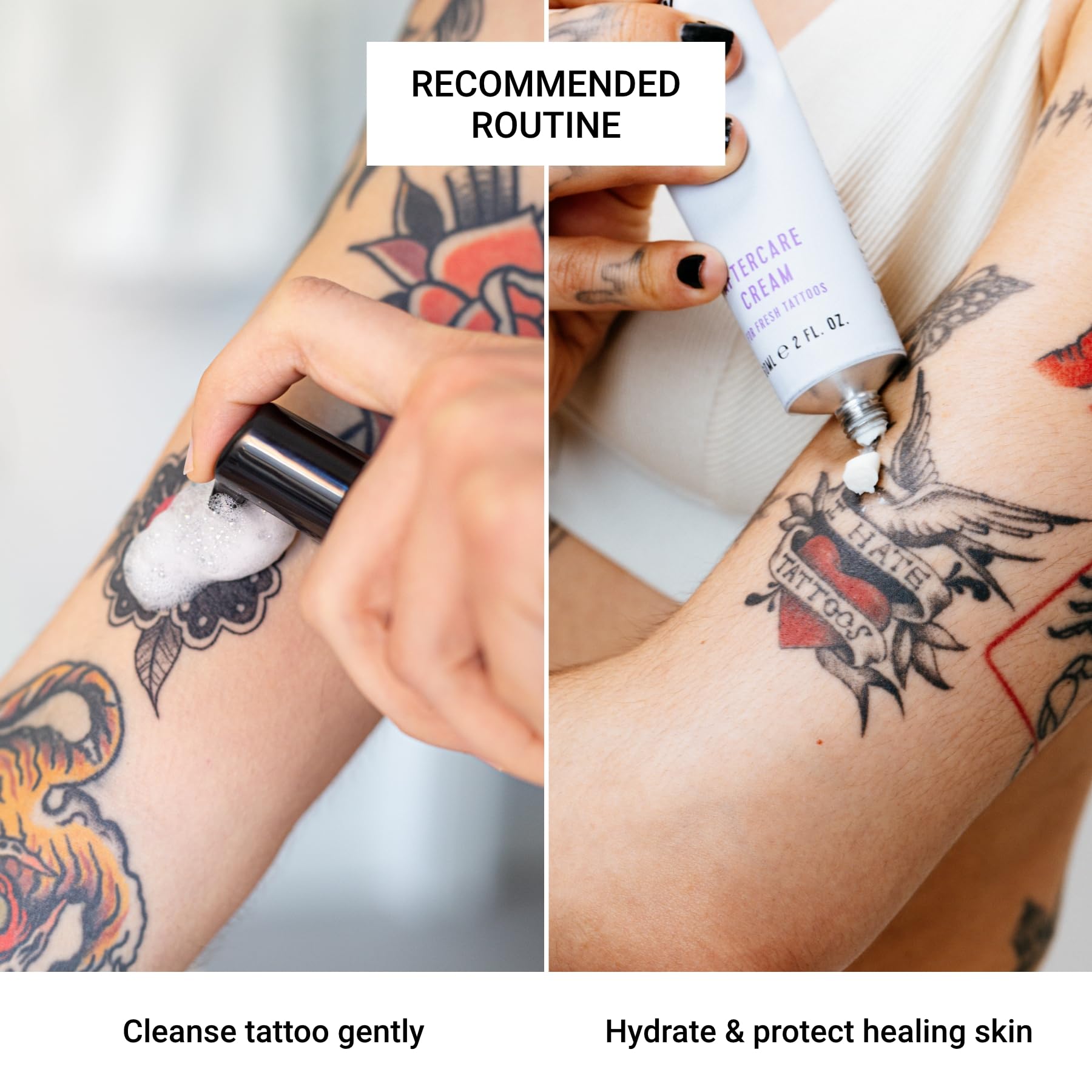 Stories & Ink Tattoo Care Aftercare Foam, Fragrance-Free Cleanser