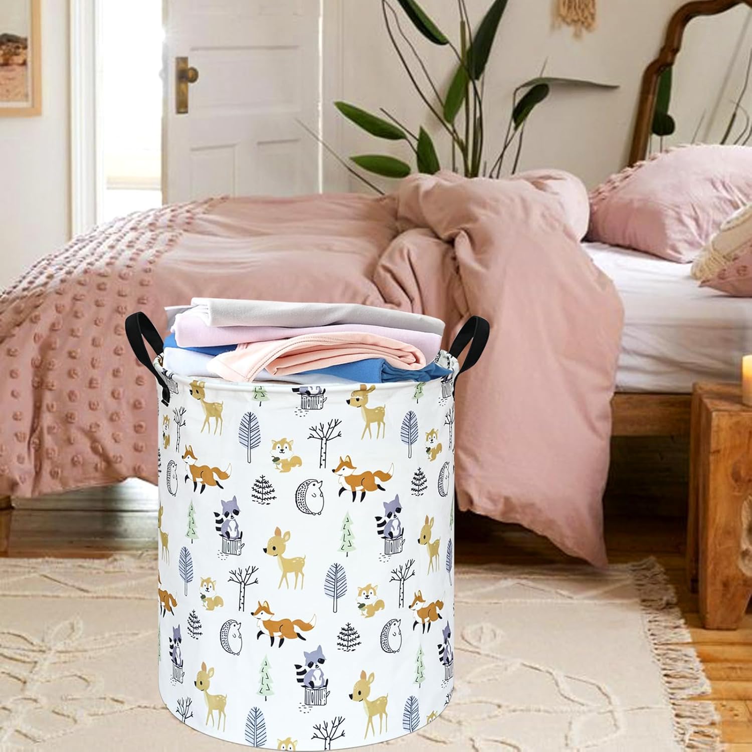 Baby Laundry Basket Kids Toys Storage Bins Women Organizer Nursery Hamper Gift Baskets for Home,Office,Home Decor