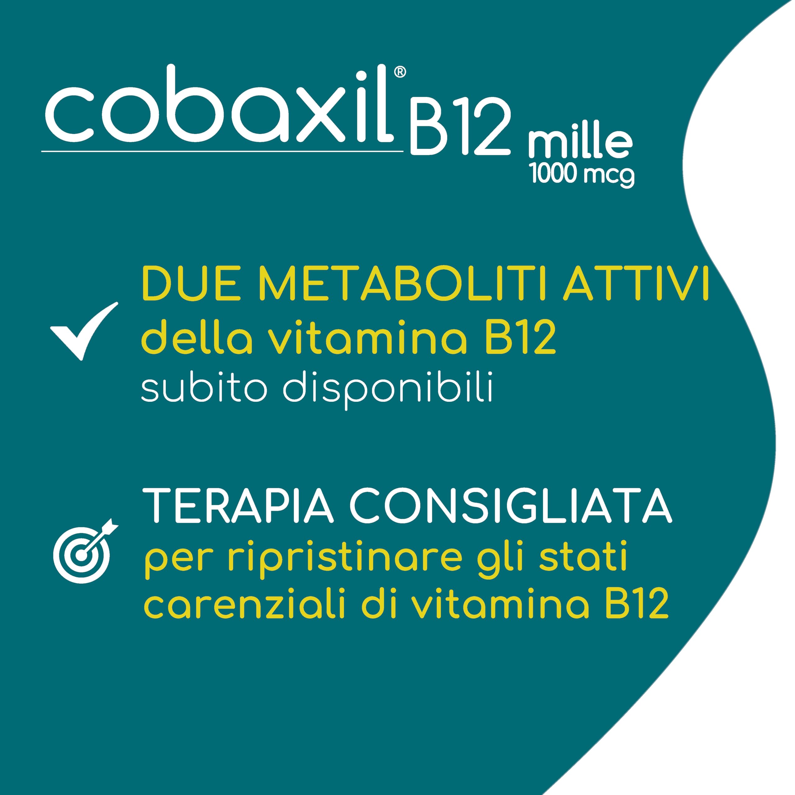 Vitamina B12 Cobaxil Bidodici Mille 5 cpr sublinguali - Supplemento Energetico - Assorbimento Rapido - Migliora Funzione Cognitiva - Dosaggio Ottimale