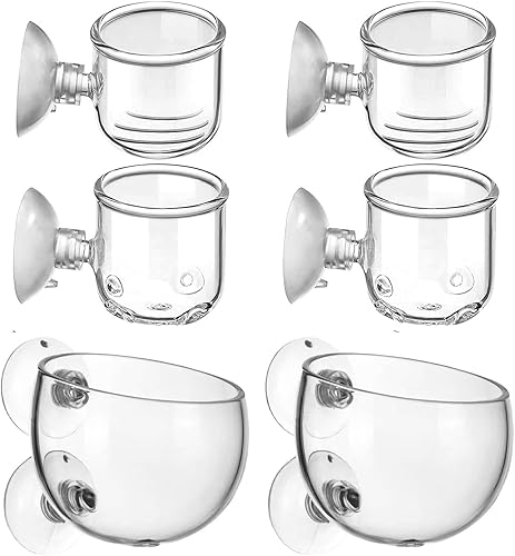 LIDSCURA Macetas acuáticas con agujero de cristal para plantas acuarias, 3 estilos, maceta acuática con ventosas, decoración de acuario para