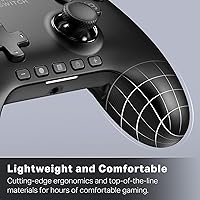 Vista 7 de PowerA Advantage Wired Controller for Nintendo Switch 2 - Black, Officially Licensed, Hall Effects, Mappable Buttons, Pro Controller, C Button, Negro