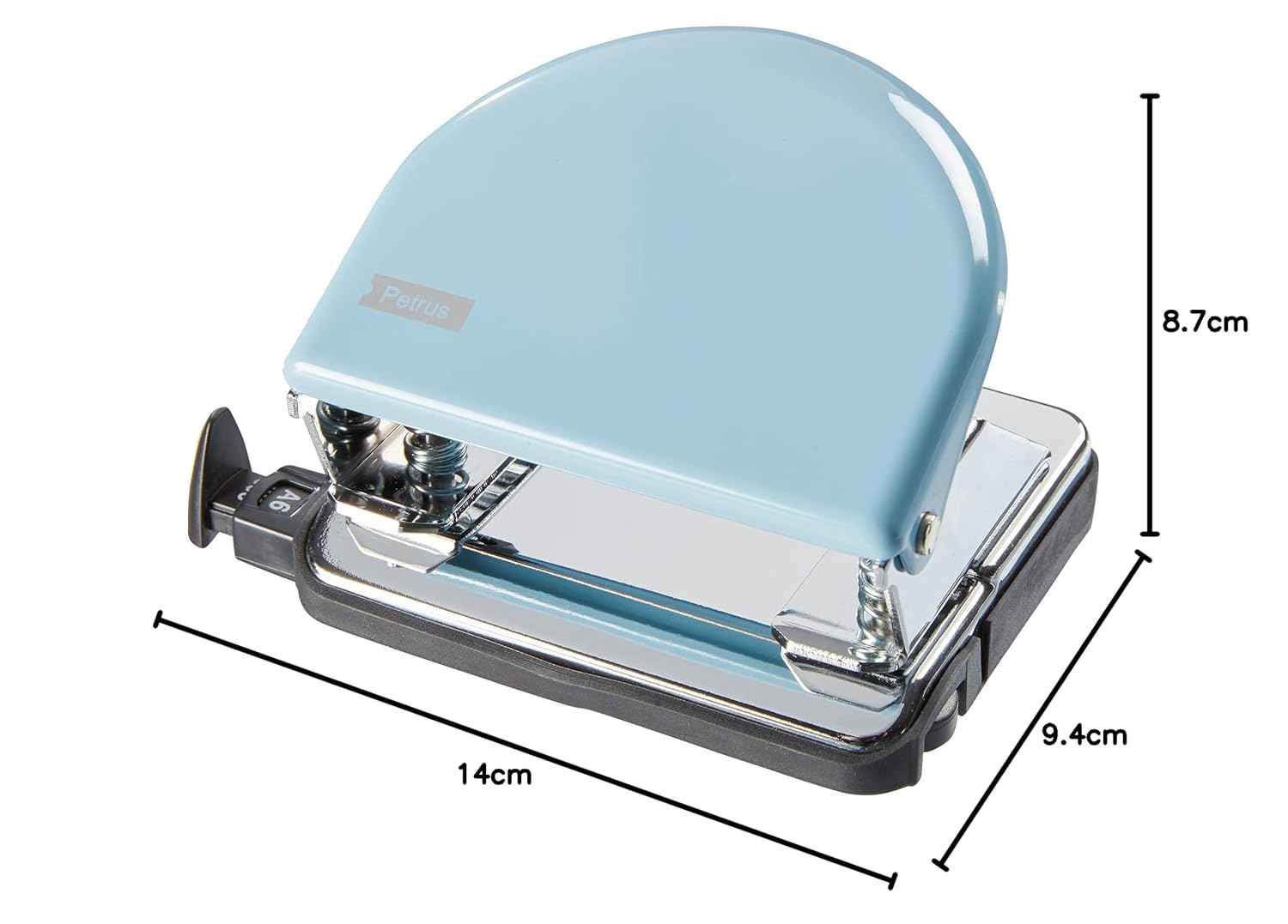 Petrus Retro 52 Classic Metal Office Hole Blue