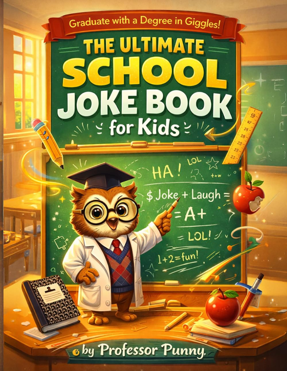The Ultimate School Joke Book for Kids: Professor Punny’s Classroom Collection of Recess Riddles, Teacher-Tested Puns, and Bus-Stop Belly Laughs for Ages 6-12