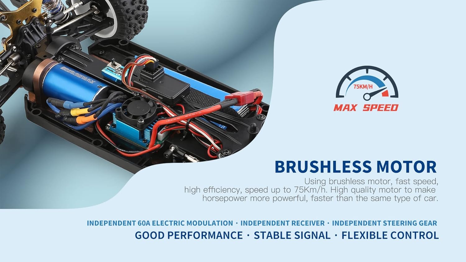 WLtoys XK 124017 V2 1/12 4WD 75km/h High-Speed Brushless Motor Off-Road Remote Control Drift Climbing RC Racing Car Adults,Kids Toys (124017 2 * 2200)
