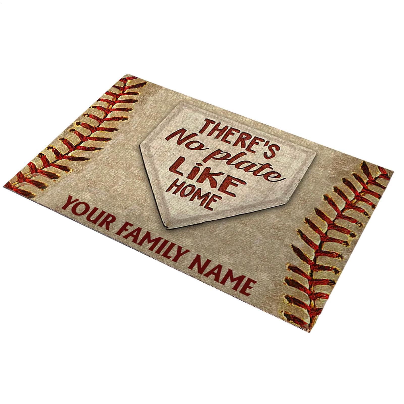 Paillasson baseball entrée tapis de sol antidérapant lavable maison