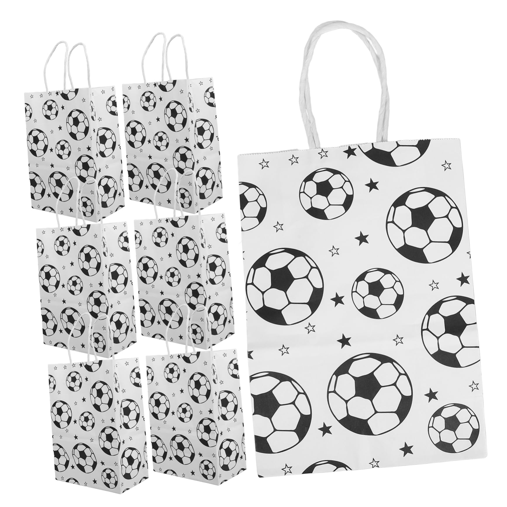 EXCEART 96pezzi Sacchetti Con Manici Per Borse Kraft Per Compleanni e Sportivi Pratici Confezioni e Dolci
